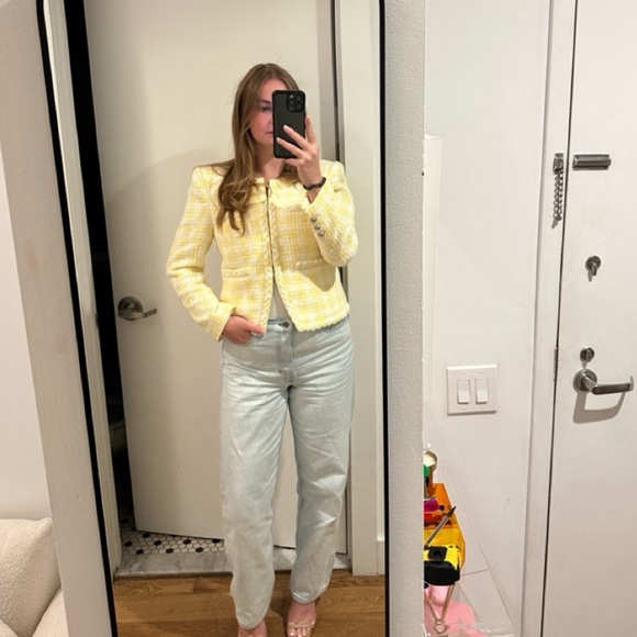 Veronica Bears Yellow Tweed Set - Picture 4 of 5